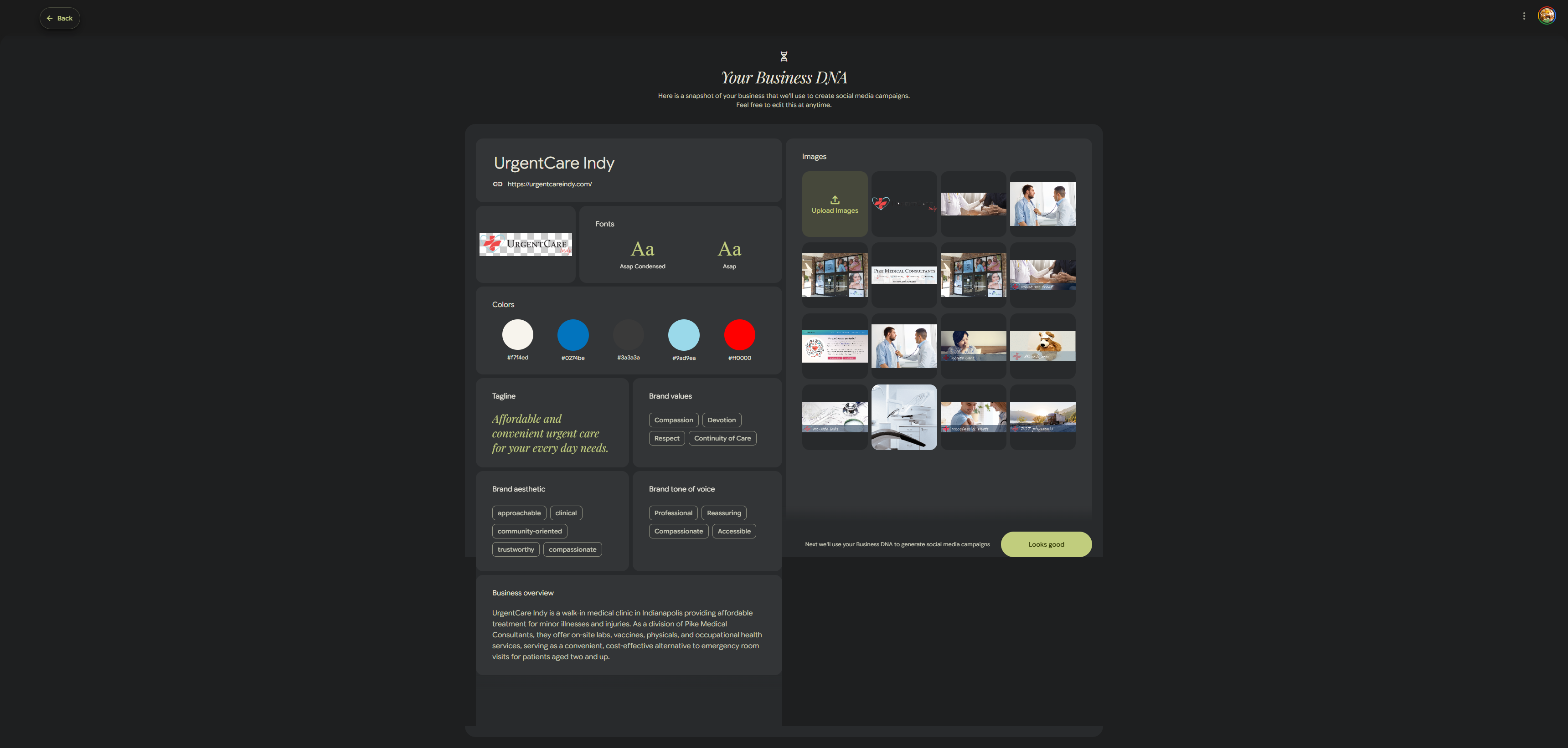 UrgentCare Indy brand creative